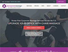 Tablet Screenshot of incorporatemassage.com